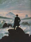Caspar David Friedrich Wanderer above the Sea of Fog (mk10) Sweden oil painting reproduction